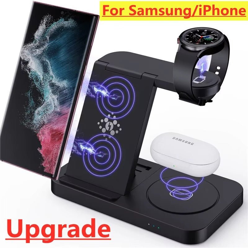 4 In 1 Foldable Fast Wireless Charging Station (Single) - Eleqz store