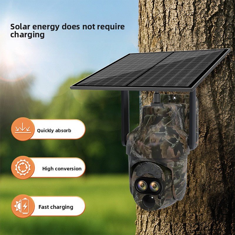 12x Zoom Solar Camouflage Outdoor 4G Surveillance Camera - Eleqz store