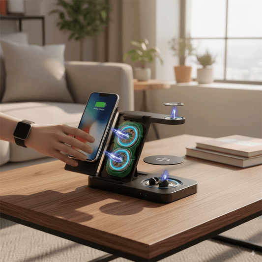 4 In 1 Foldable Fast Wireless Charging Station (Single) - Eleqz store