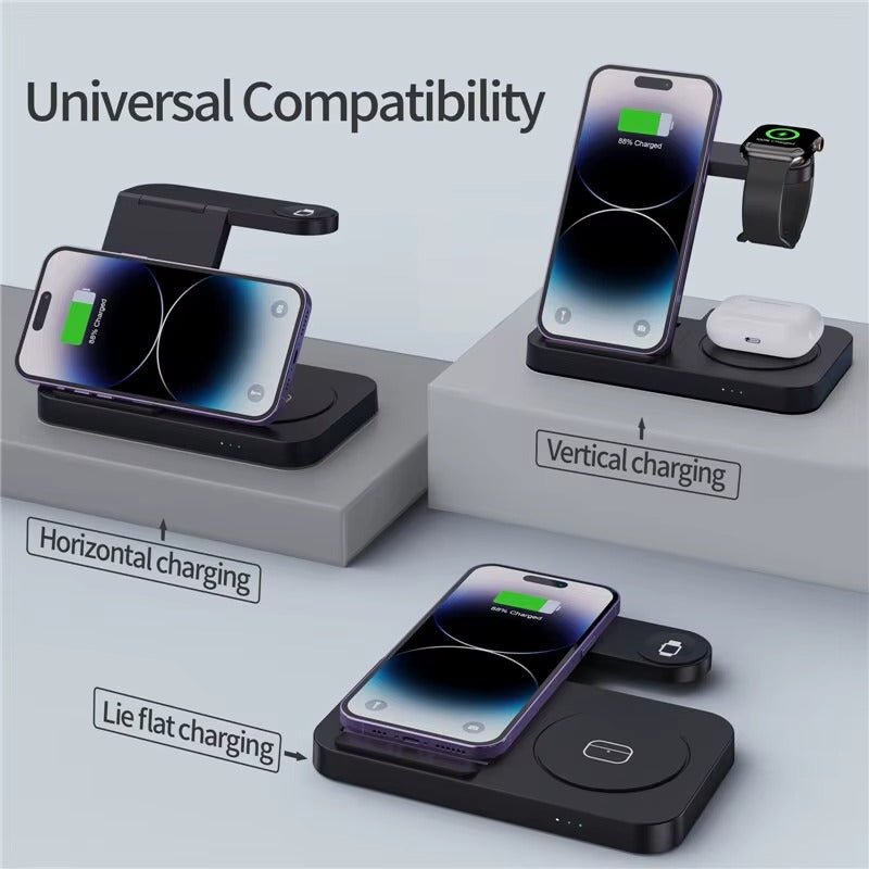 4 In 1 Foldable Fast Wireless Charging Station (Single) - Eleqz store