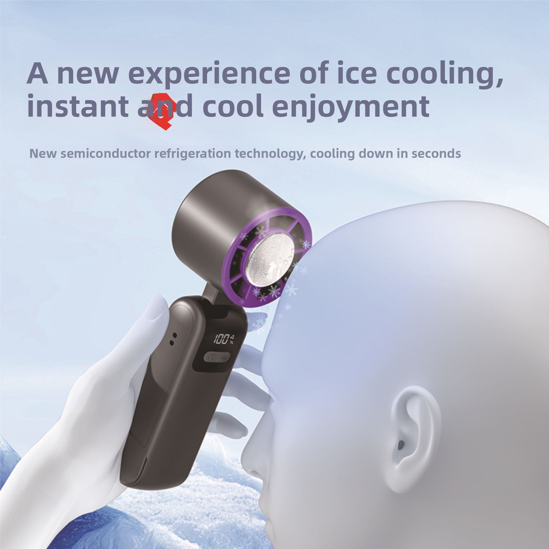 Foldable Portable Semiconductor Cooling Fan - Eleqz store